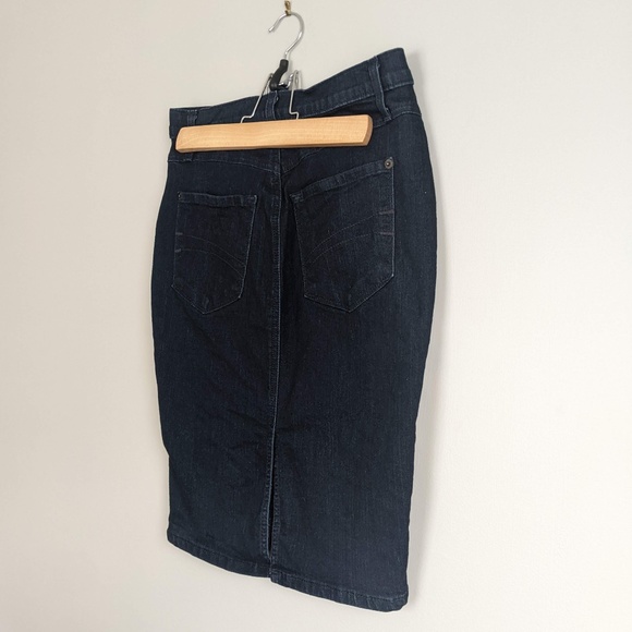 Second Denim Yoga Jeans | High rise denim pencil skirt | Indigo rinse | size 26 - Picture 13 of 13